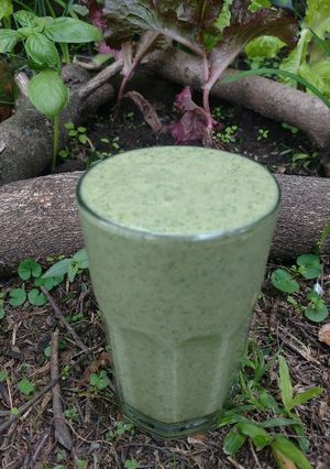 Una foto de Licuado verde de desayuno