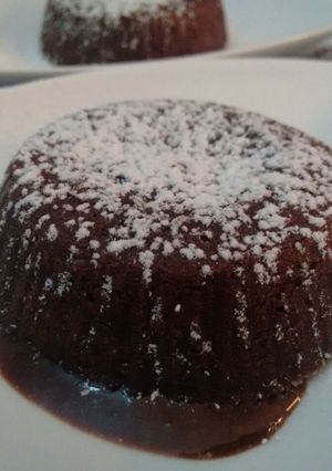 Una foto de Volcán de chocolate