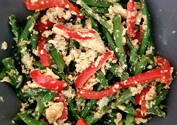 Simple Way to Prepare Homemade Green Beans Egg Stir Fry