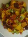 سلطة فواكه🍌🍑🍇🍉🍎🍈🍓🍏🍊🍒🍍