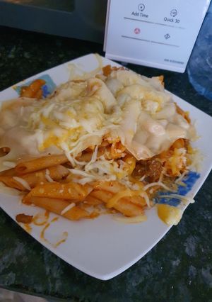 Una foto de Macarrones de carne a mi manera