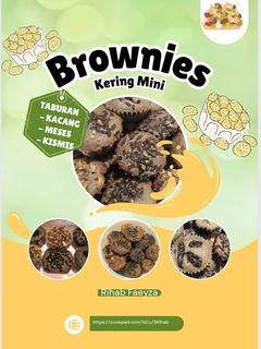 Foto resep Brownies Kering Mini