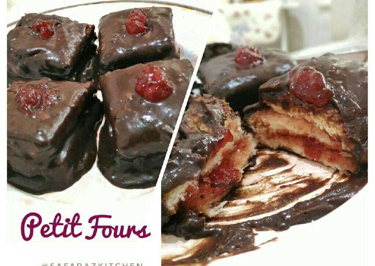 Cara Gampang Menyiapkan Petit Fours Strawberi Coklat Lumer 😋😍🍫🍮 Anti Gagal