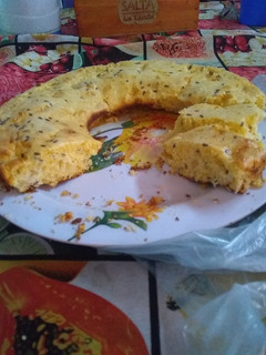 Una foto de Budín sin harina ni azúcar, con leche en polvo y harina de maíz