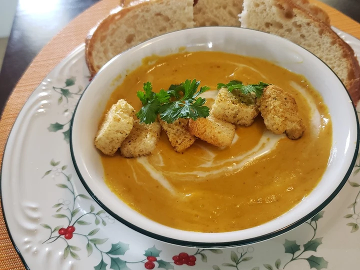 Simple Way Prepare Recipe Roasted pumpkin soup that is Awesome, Addictive}