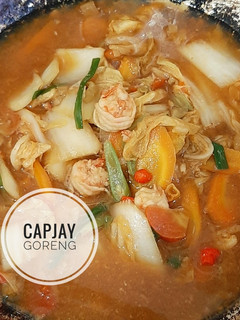 Foto resep Capjay Goreng: Sawi Putih & Wortel