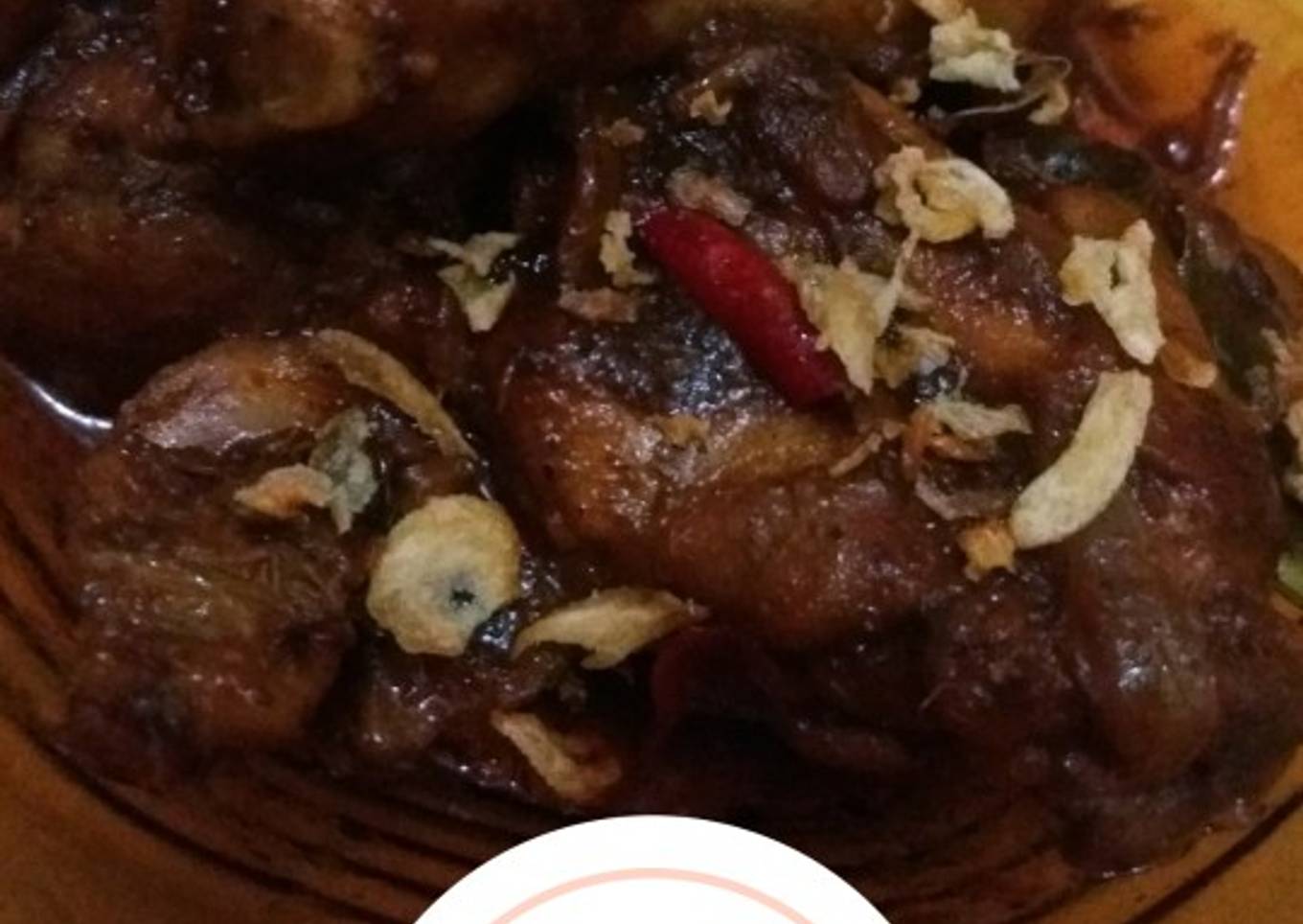 Ayam bumbu rendang daun jeruk