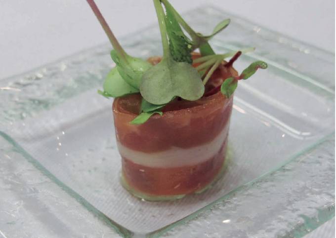 Foto principal de Sushi de jamón serrano con cebolla caramelizada y manzana