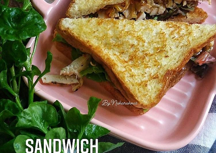 Resepi Sandwich Ayam | 3 bahan yang Mudah