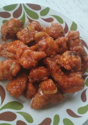 Foto resep Chicken popcorn ayam manis