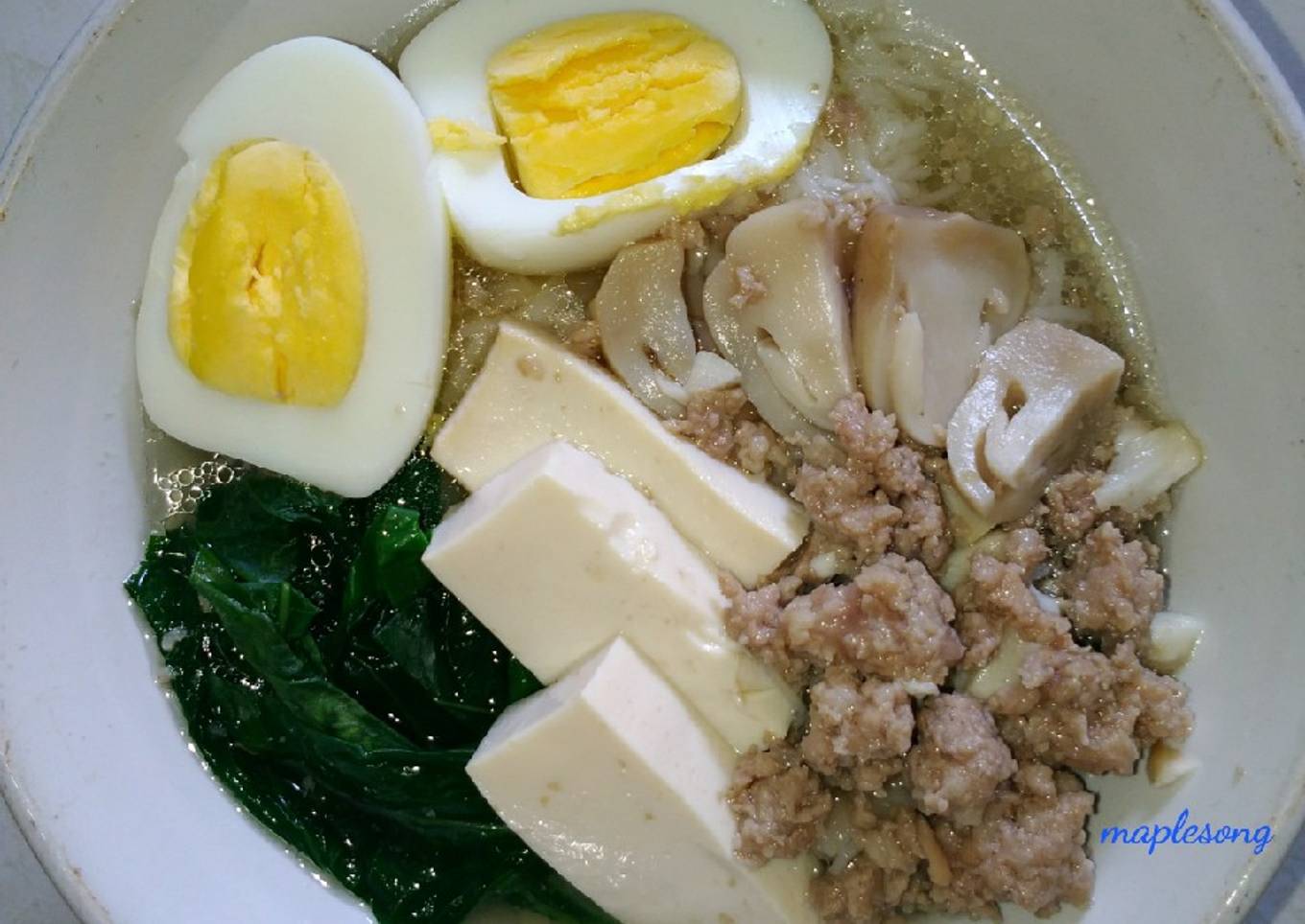 Mee Sua Kuah Babi Jamur