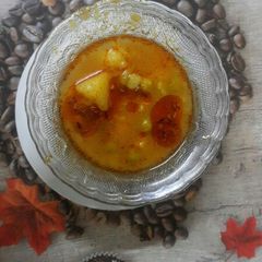A picture of Aloo matar ki sabzi.