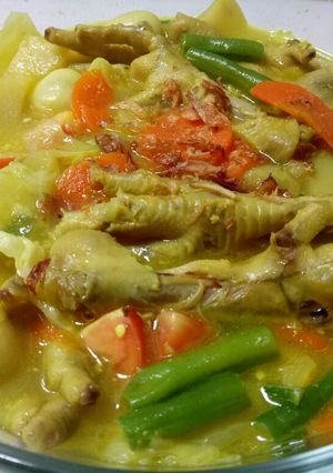 Foto resep Sop Opor Ceker dan Sayuran