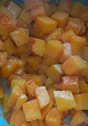 Una foto de Salteado de calabaza expres