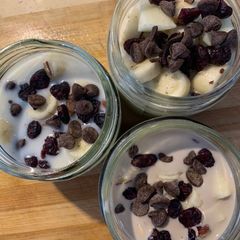 A picture of Pecan nuts overnight oats.