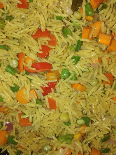 A picture of Coconut fried basmati rice.