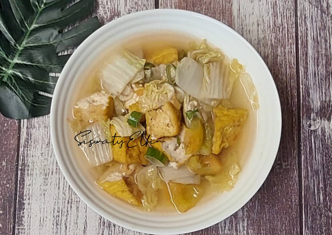 Sayur Sawi Putih Tahu Goreng