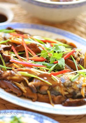 香菇薑絲燴汁蒸魚 的食譜成品照片