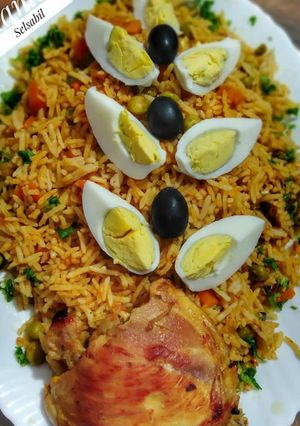 صورة لوصفة رز مجمر في الفرن