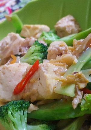 Foto resep Cah brokoli tahu sutra