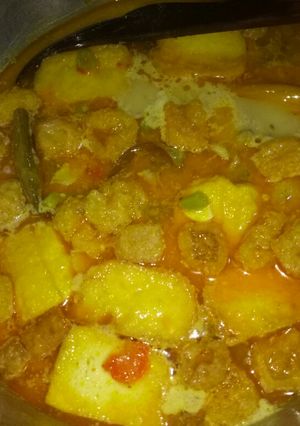 Foto resep 4.sayur kari ayam,tahu
