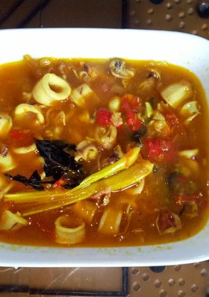 Foto resep Cumi kuah kuning