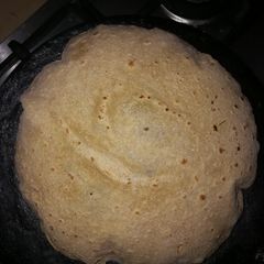A picture of Whole wheat Roti with Bran.
