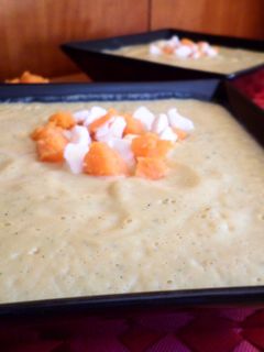Una foto de Crema de calabacín y boniato
