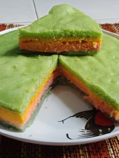 Foto resep Rainbow cake -kukus-