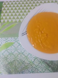 Una foto de Crema de zanahoria