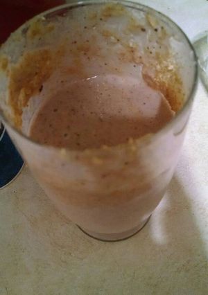 A picture of Peanut Butter and Jelly Cake Batter Milk Shake.