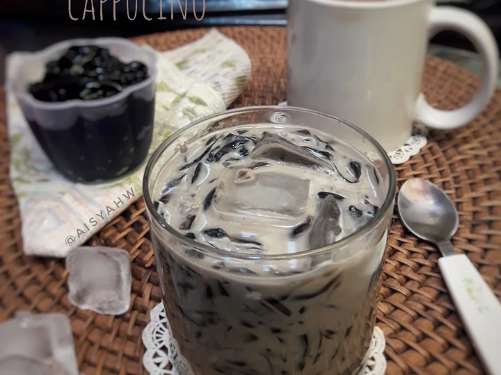 Cara Mudah Menyiapkan Resep Es cincau cappucino yang Menggugah Selera Anti Ribet, Bisa Manjain Lidah