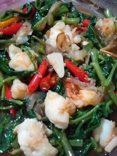 Foto resep Tumis kangkung udang