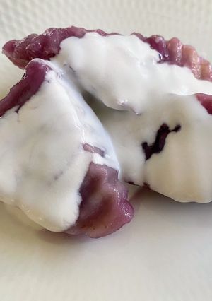 A picture of Taro Syrup with Coconut Milk.