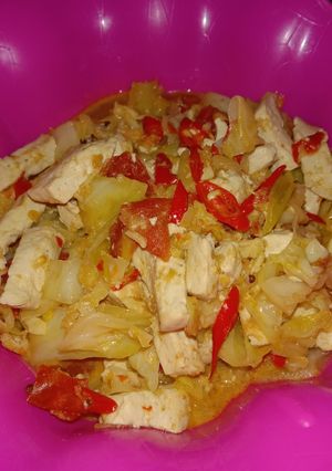 Foto resep Tumis kol tahu putih
