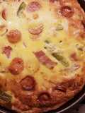 Quiche de Salchichas sin Corteza