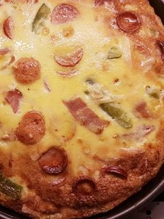 Una foto de Quiche de Salchichas sin Corteza