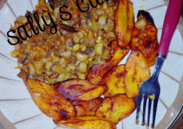 Recipe of Tasty Red Red soup with plantain