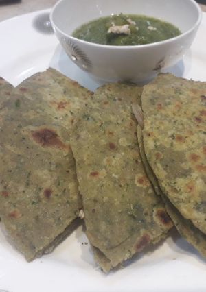 A picture of Thepla sandwiches.