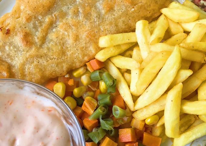 Fish & Chips Sederhana