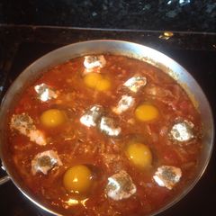 A picture of SHAKSHUKA with twist.