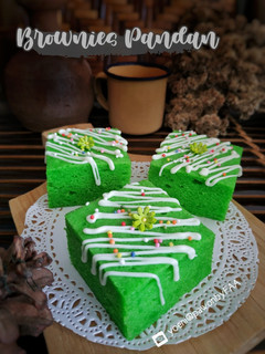 Foto resep Brownies Kukus Pandan