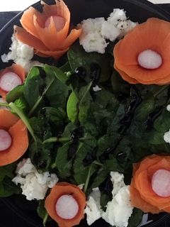 Una foto de Ensalada de espinacas