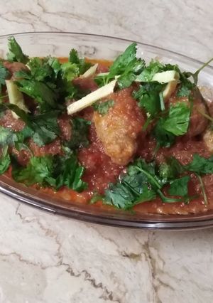A picture of Gravy kabab.