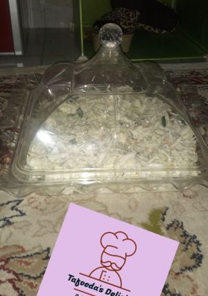 A picture of Cabbage and cucumber salad.