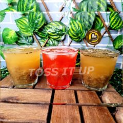 A picture of Gond kathira(Almond Gum) Drink In Three Different Flavours.