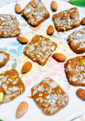 A picture of Healthy tasty rosted gram(chana daal) Burfi.
