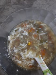 চিকেন এগ ড্রপ স্যুপ(Chicken egg drop soup recipe in Bengali) রেসিপির প্রধান ছবি