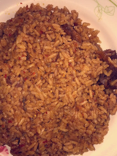 A picture of Jollof rice.