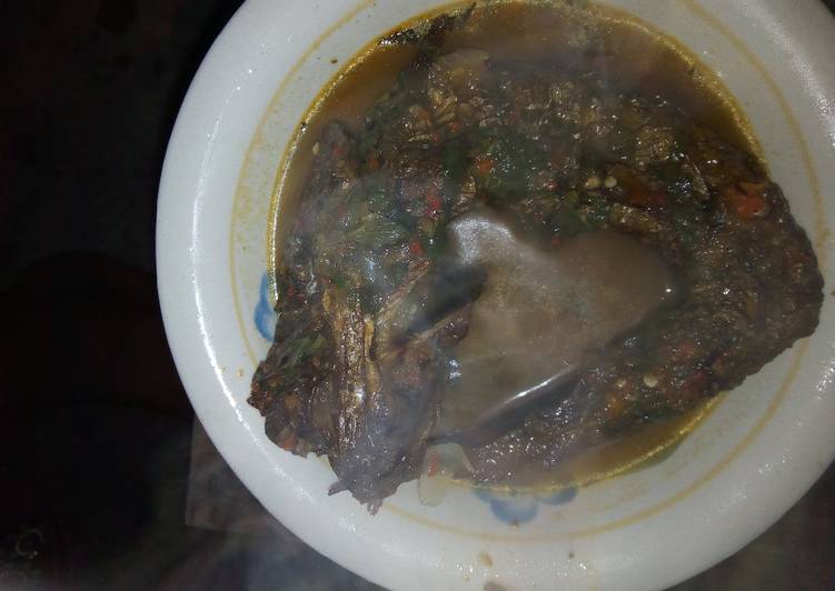 Recipe of Award-winning Dry rounded Panla fish pepper soup